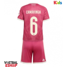 Real Madrid Eduardo Camavinga #6 Derde tenue Kids 2026-27 Korte Mouw (+ Korte broeken)