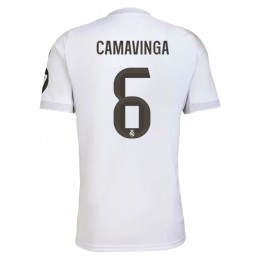 Real Madrid Eduardo Camavinga #6 Thuis tenue 2025-26 Korte Mouw