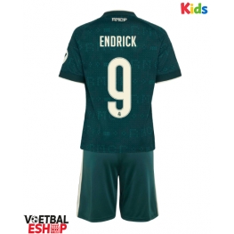 Real Madrid Endrick #9 Uit tenue Kids 2026-27 Korte Mouw (+ Korte broeken)