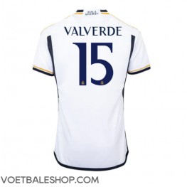 Real Madrid Federico Valverde #15 Thuis tenue 2023-24 Korte Mouw