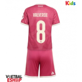 Real Madrid Federico Valverde #8 Derde tenue Kids 2026-27 Korte Mouw (+ Korte broeken)