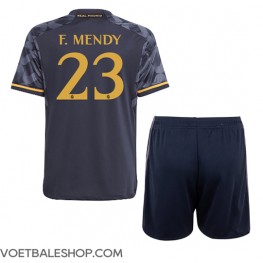 Real Madrid Ferland Mendy #23 Uit tenue Kids 2023-24 Korte Mouw (+ Korte broeken)