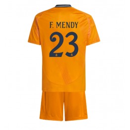 Real Madrid Ferland Mendy #23 Uit tenue Kids 2024-25 Korte Mouw (+ Korte broeken)