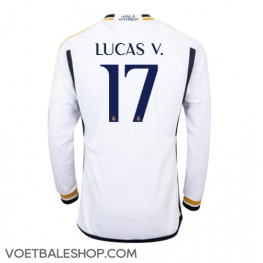 Real Madrid Lucas Vazquez #17 Thuis tenue 2023-24 Lange Mouw