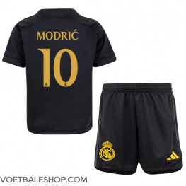 Real Madrid Luka Modric #10 Derde tenue Kids 2023-24 Korte Mouw (+ Korte broeken)