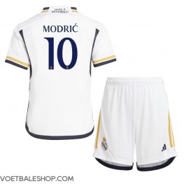 Real Madrid Luka Modric #10 Thuis tenue Kids 2023-24 Korte Mouw (+ Korte broeken)