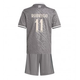 Real Madrid Rodrygo Goes #11 Derde tenue Kids 2024-25 Korte Mouw (+ Korte broeken)