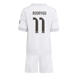 Real Madrid Rodrygo Goes #11 Thuis tenue Kids 2025-26 Korte Mouw (+ Korte broeken)