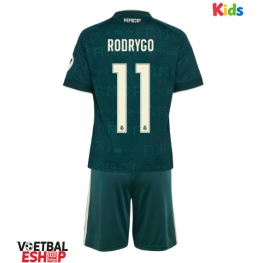 Real Madrid Rodrygo Goes #11 Uit tenue Kids 2026-27 Korte Mouw (+ Korte broeken)