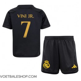Real Madrid Vinicius Junior #7 Derde tenue Kids 2023-24 Korte Mouw (+ Korte broeken)