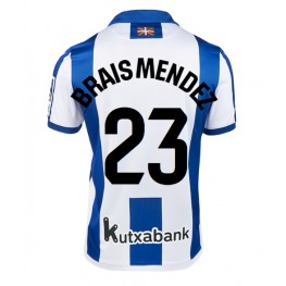 Real Sociedad Brais Mendez #23 Thuis tenue 2024-25 Korte Mouw