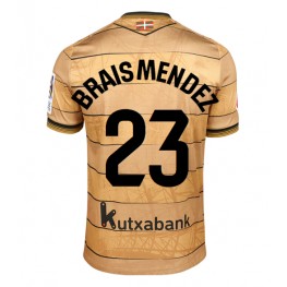 Real Sociedad Brais Mendez #23 Uit tenue 2024-25 Korte Mouw