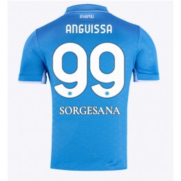 SSC Napoli Frank Anguissa #99 Thuis tenue 2024-25 Korte Mouw