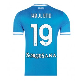 SSC Napoli Rasmus Hojlund #19 Thuis tenue 2025-26 Korte Mouw