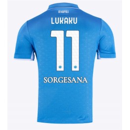 SSC Napoli Romelu Lukaku #11 Thuis tenue 2024-25 Korte Mouw
