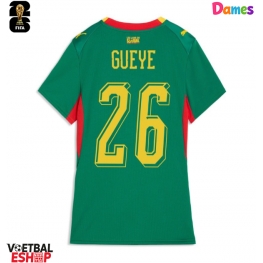Senegal Pape Gueye #26 Uit tenue Dames WK 2026 Korte Mouw