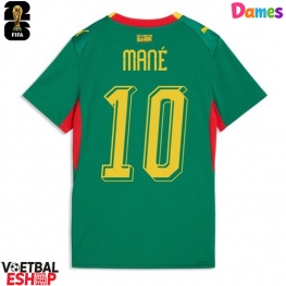 Senegal Sadio Mane #10 Uit tenue Dames WK 2026 Korte Mouw