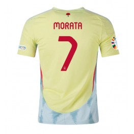 Spanje Alvaro Morata #7 Uit tenue EK 2024 Korte Mouw