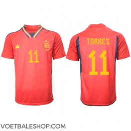 Spanje Ferran Torres #11 Thuis tenue WK 2022 Korte Mouw