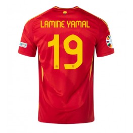Spanje Lamine Yamal #19 Thuis tenue EK 2024 Korte Mouw
