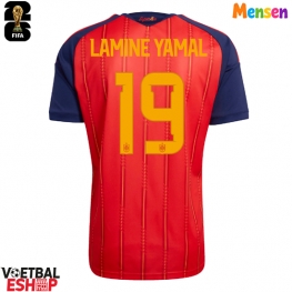 Spanje Lamine Yamal #19 Thuis tenue WK 2026 Korte Mouw