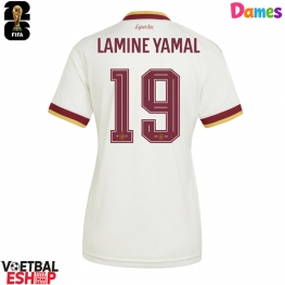 Spanje Lamine Yamal #19 Uit tenue Dames WK 2026 Korte Mouw