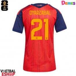 Spanje Mikel Oyarzabal #21 Thuis tenue Dames WK 2026 Korte Mouw