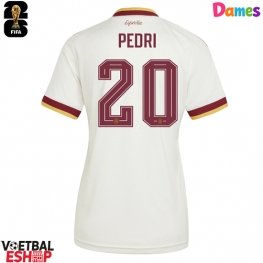 Spanje Pedri Gonzalez #20 Uit tenue Dames WK 2026 Korte Mouw