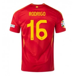Spanje Rodri Hernandez #16 Thuis tenue EK 2024 Korte Mouw