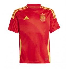 Spanje Thuis tenue EK 2024 Korte Mouw