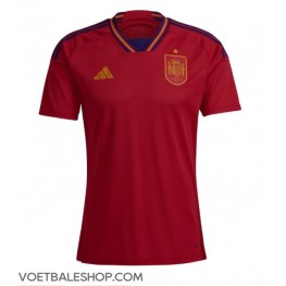 Spanje Thuis tenue WK 2022 Korte Mouw