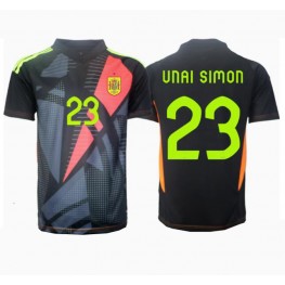 Spanje Unai Simon #23 Keeper Uit tenue EK 2024 Korte Mouw