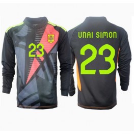 Spanje Unai Simon #23 Keeper Uit tenue EK 2024 Lange Mouw