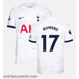 Tottenham Hotspur Cristian Romero #17 Thuis tenue 2023-24 Korte Mouw