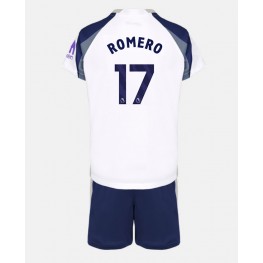 Tottenham Hotspur Cristian Romero #17 Thuis tenue Kids 2025-26 Korte Mouw (+ Korte broeken)