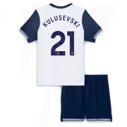 Tottenham Hotspur Dejan Kulusevski #21 Thuis tenue Kids 2024-25 Korte Mouw (+ Korte broeken)