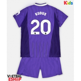 Tottenham Hotspur Mohammed Kudus #20 Derde tenue Kids 2026-27 Korte Mouw (+ Korte broeken)