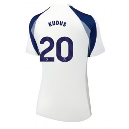 Tottenham Hotspur Mohammed Kudus #20 Thuis tenue Dames 2025-26 Korte Mouw Tottenham Hotspur Mohammed Kudus #20 Thuis tenue Dames 2025-26 Korte Mouw