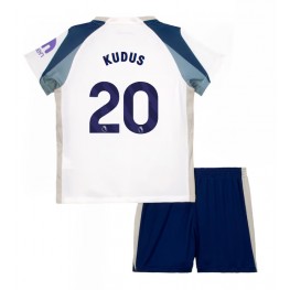 Tottenham Hotspur Mohammed Kudus #20 Thuis tenue Kids 2025-26 Korte Mouw (+ Korte broeken)