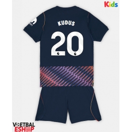 Tottenham Hotspur Mohammed Kudus #20 Uit tenue Kids 2026-27 Korte Mouw (+ Korte broeken)