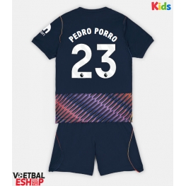 Tottenham Hotspur Pedro Porro #23 Uit tenue Kids 2026-27 Korte Mouw (+ Korte broeken)