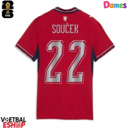 Tsjechië Tomas Soucek #22 Thuis tenue Dames WK 2026 Korte Mouw