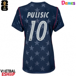 Verenigde Staten Christian Pulisic #10 Uit tenue Dames WK 2026 Korte Mouw