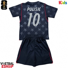 Verenigde Staten Christian Pulisic #10 Uit tenue Kids WK 2026 Korte Mouw (+ Korte broeken)