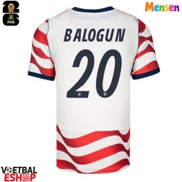 Verenigde Staten Folarin Balogun #20 Thuis tenue WK 2026 Korte Mouw