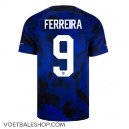 Verenigde Staten Jesus Ferreira #9 Uit tenue WK 2022 Korte Mouw