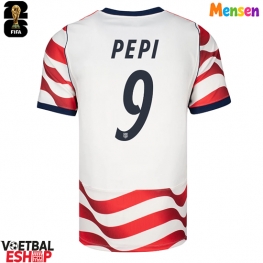 Verenigde Staten Ricardo Pepi #9 Thuis tenue WK 2026 Korte Mouw