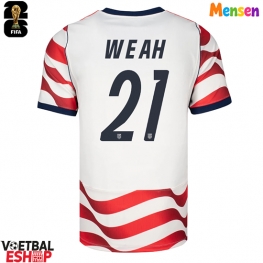 Verenigde Staten Timothy Weah #21 Thuis tenue WK 2026 Korte Mouw