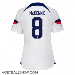 Verenigde Staten Weston McKennie #8 Thuis tenue Dames WK 2022 Korte Mouw