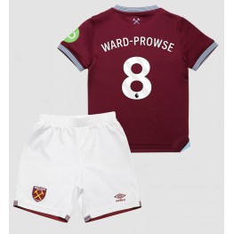 West Ham United James Ward-Prowse #8 Thuis tenue Kids 2025-26 Korte Mouw (+ Korte broeken)